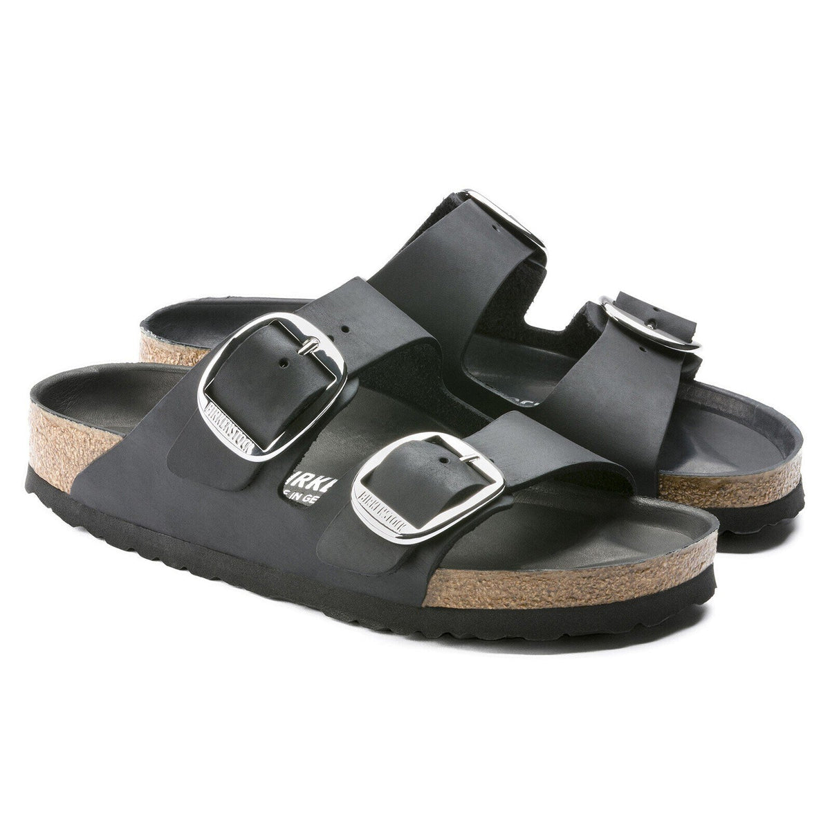Birkenstock Arizona Big Buckle Black Oiled Leather - pair