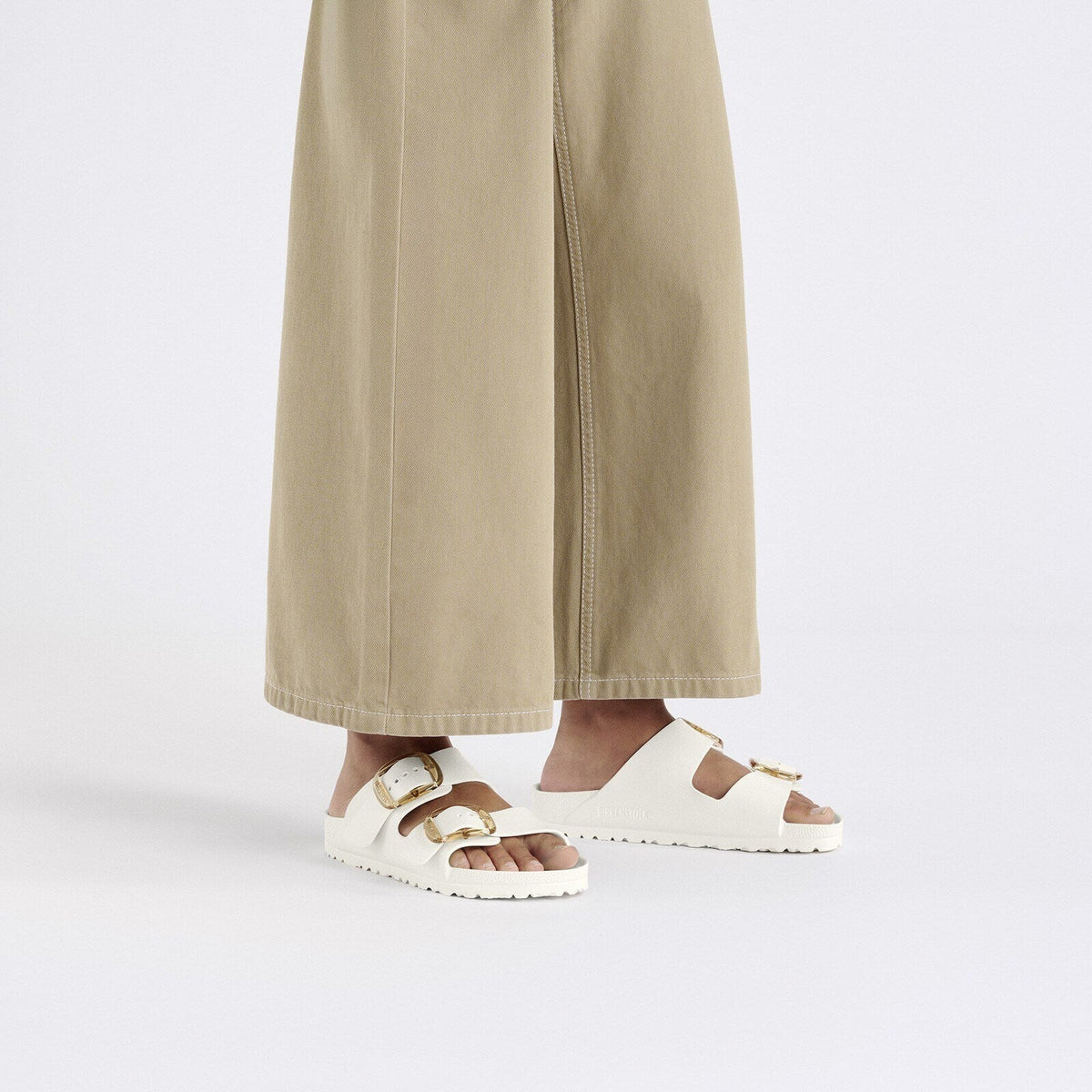 Birkenstock Arizona Big Buckle EVA Eggshell - lifestyle worn