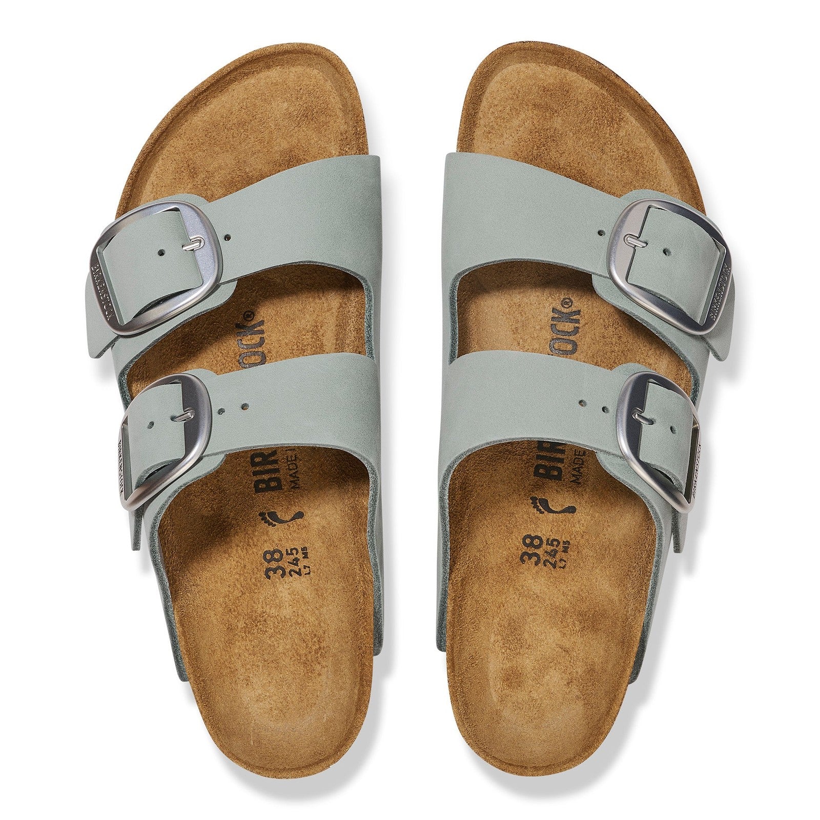 Birkenstock Arizona Big Buckle Pure Sage Nubuck Leather Narrow - 1029311 | Blue Heeler Boots