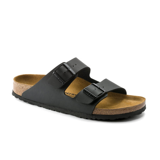 Birkenstock Arizona Black Birko-Flor - front view