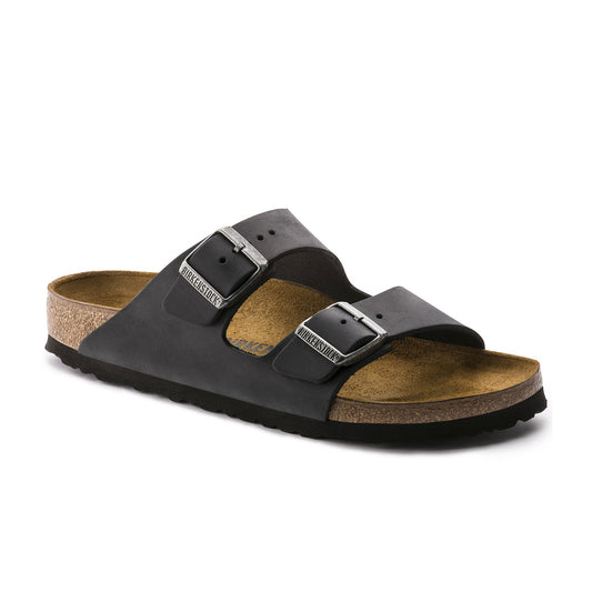 Birkenstock Arizona Black Oiled Leather Regular - 552111 | Blue Heeler Boots