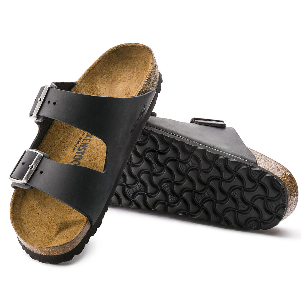 Birkenstock Arizona Black Oiled Leather Regular - 552111 | Blue Heeler Boots
