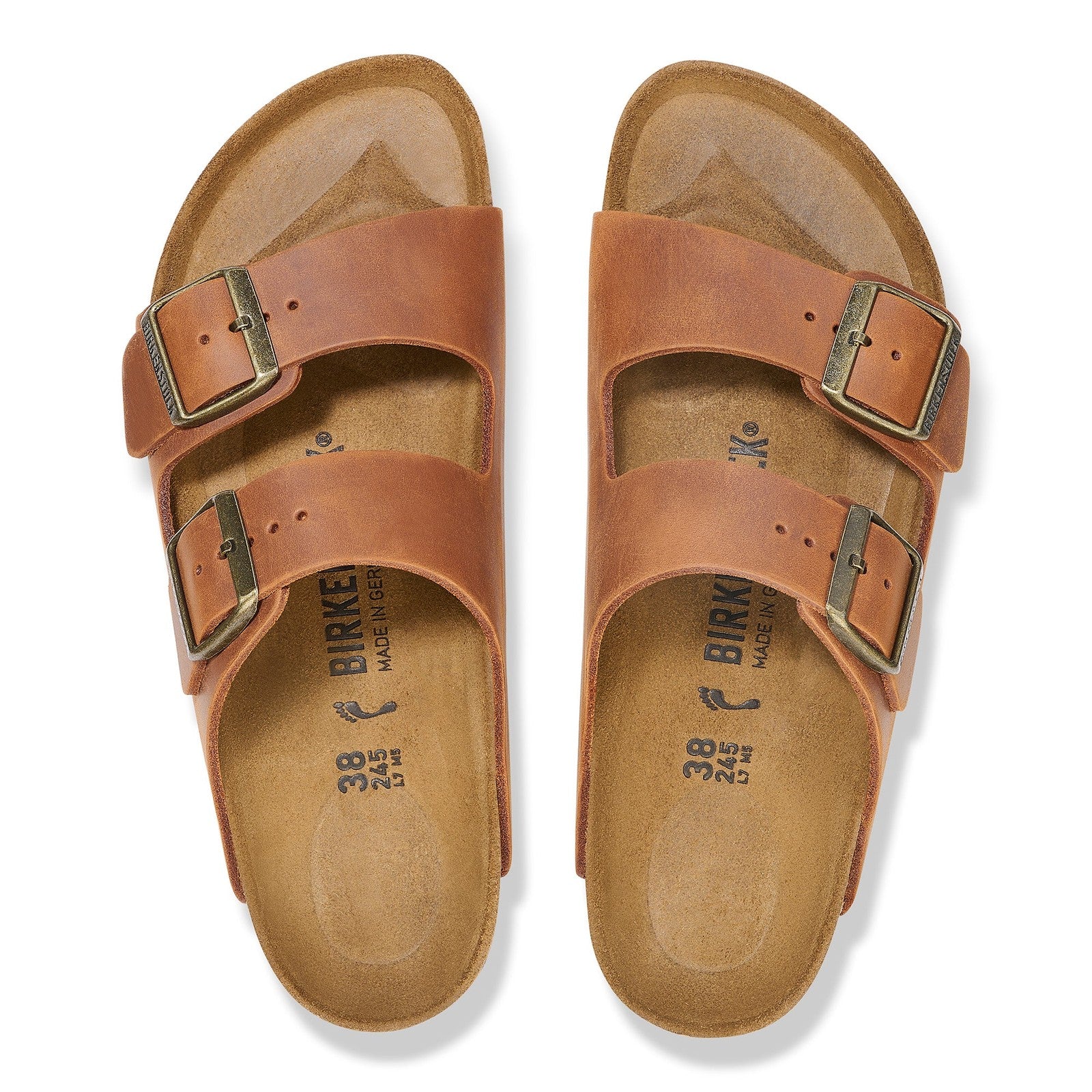Birkenstock Arizona Cognac Oiled Leather Regular - 1028272 | Blue Heeler Boots