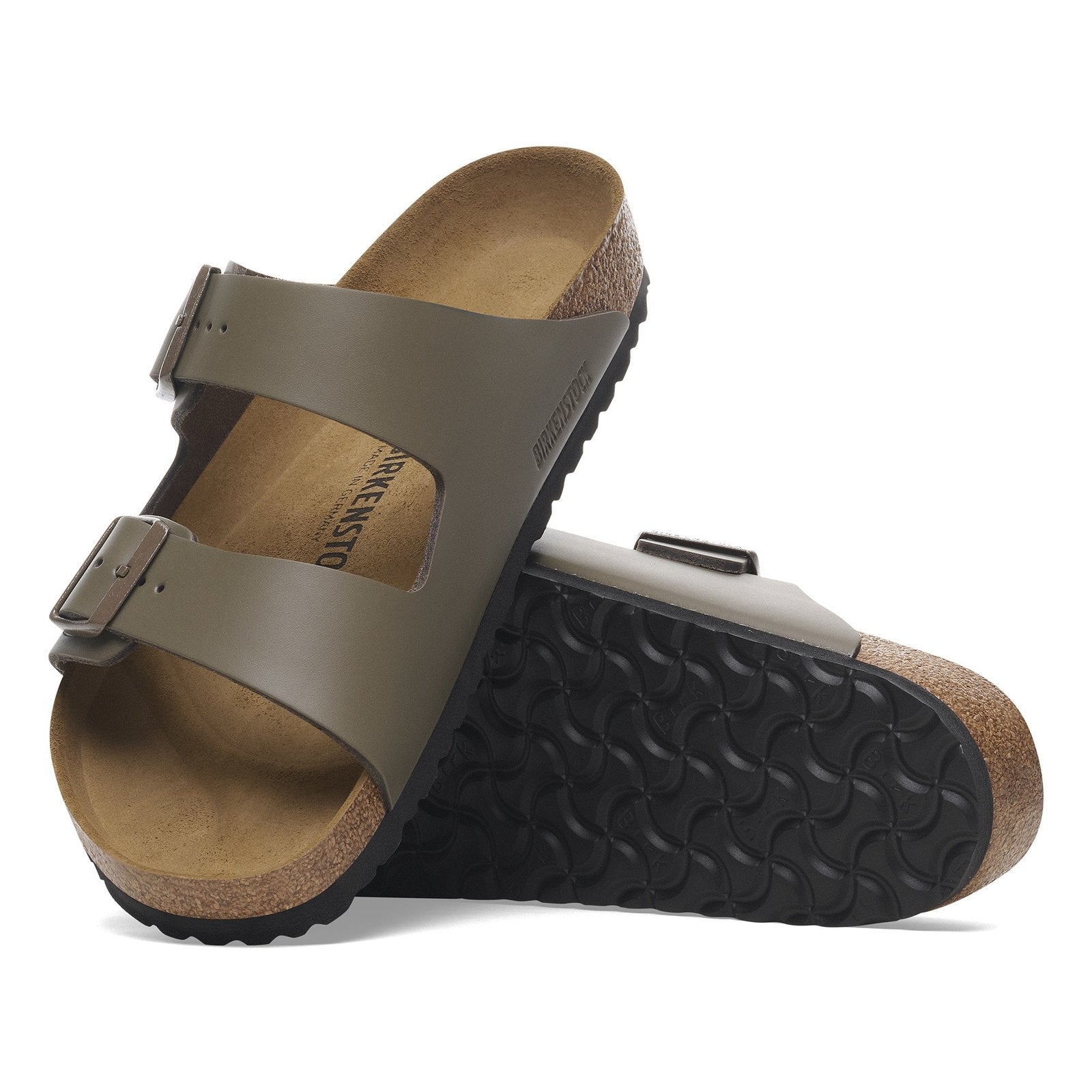 Birkenstock Arizona Concrete Grey Smooth Leather Regular - 1029153 | Blue Heeler Boots