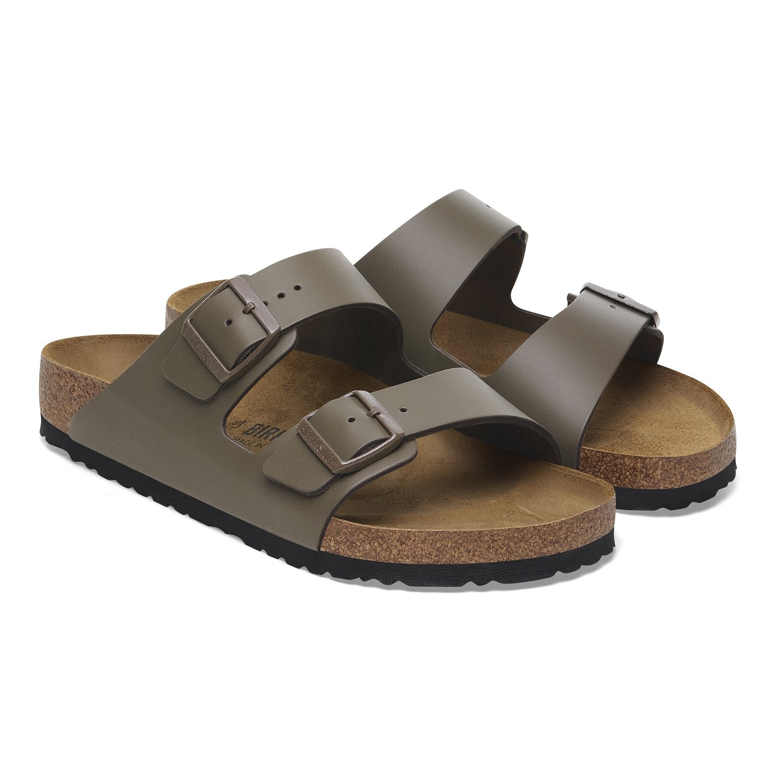Birkenstock Arizona Concrete Grey Smooth Leather Regular - 1029153 | Blue Heeler Boots