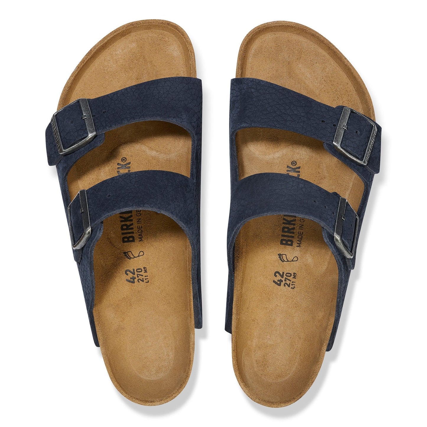 Birkenstock Arizona Desert Buck Midnight Nubuck Leather Regular - 1028095 | Blue Heeler Boots