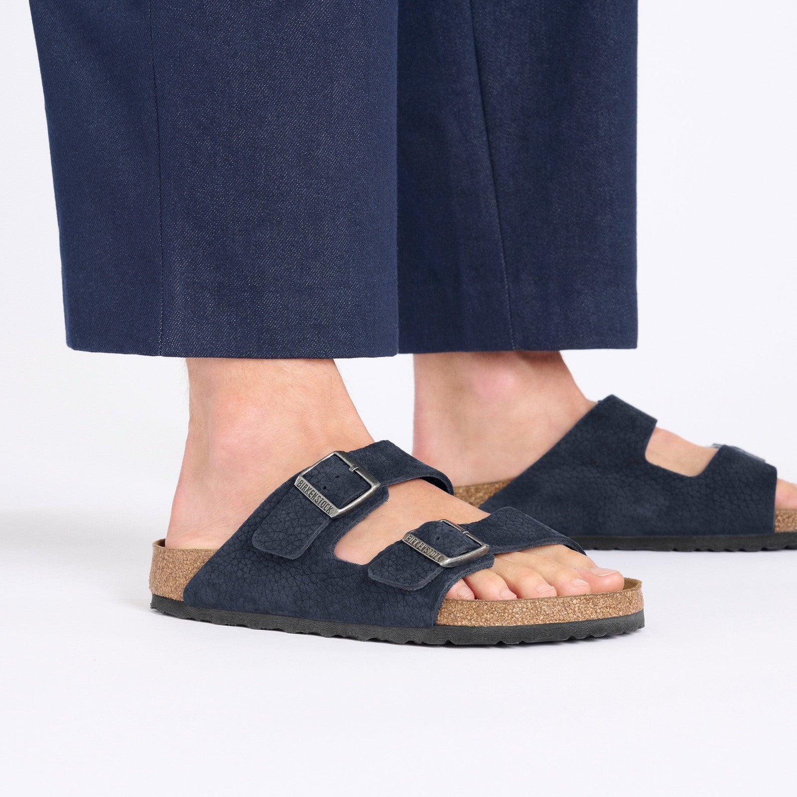 Birkenstock Arizona Desert Buck Midnight Nubuck Leather Regular - 1028095 | Blue Heeler Boots