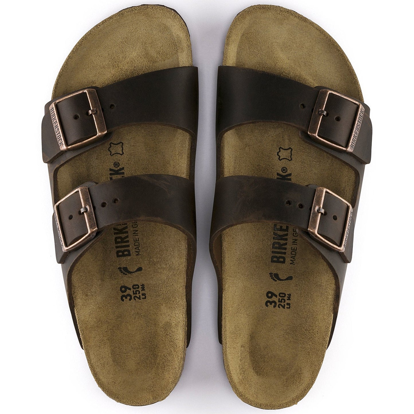 Birkenstock Arizona Habana Oiled Leather Narrow - 052533 | Blue Heeler Boots