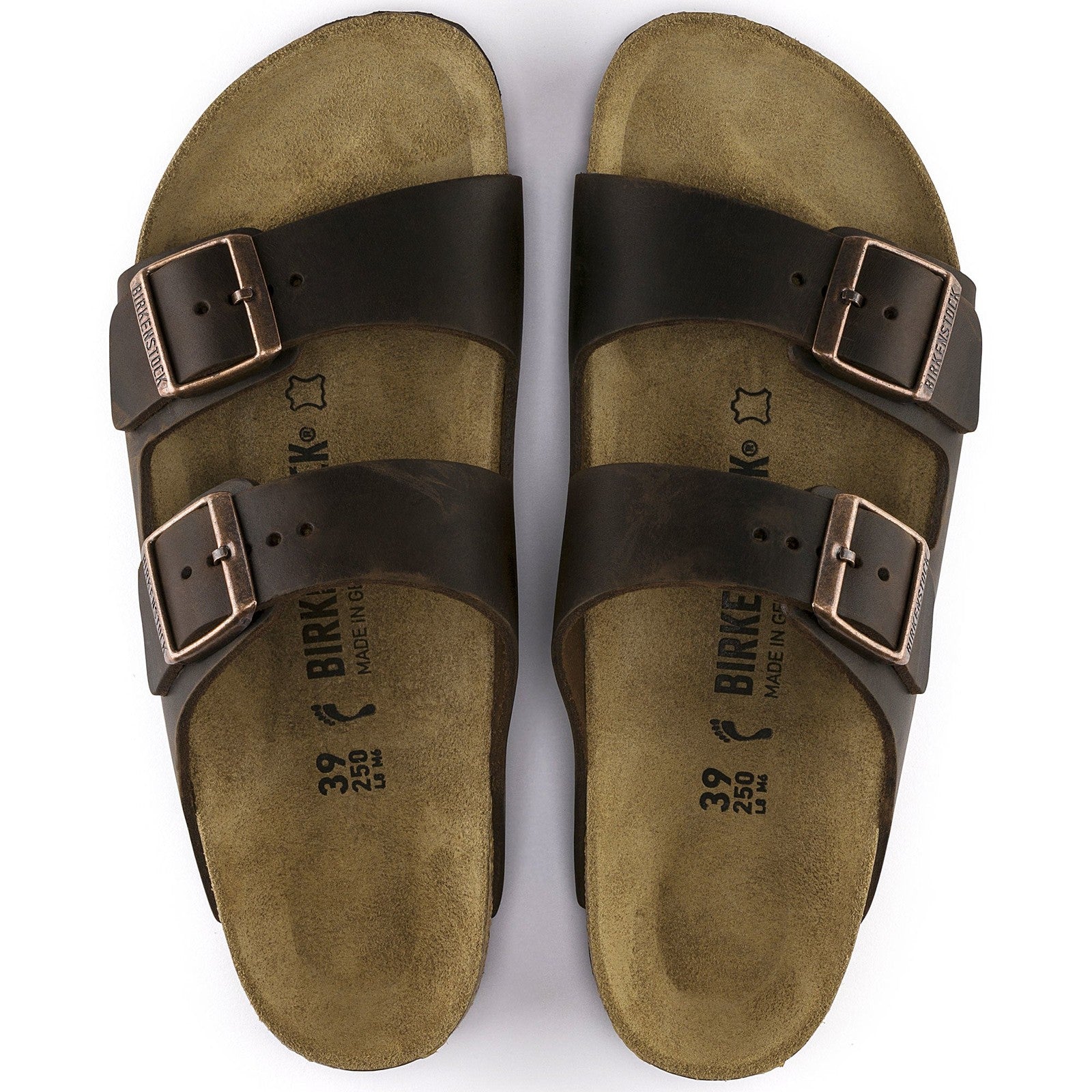 Birkenstock Arizona Habana Oiled Leather Narrow - 052533 | Blue Heeler Boots