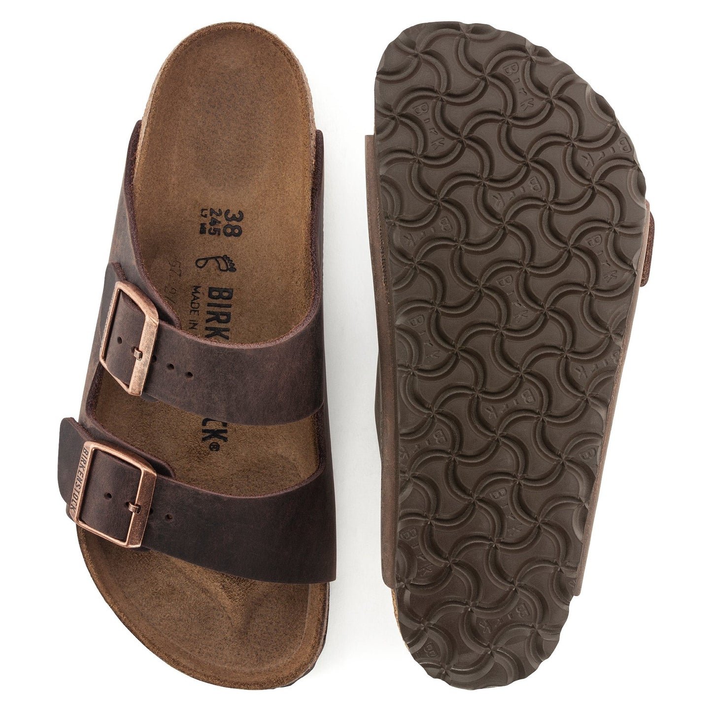 Birkenstock Arizona Habana Oiled Leather Narrow - 052533 | Blue Heeler Boots