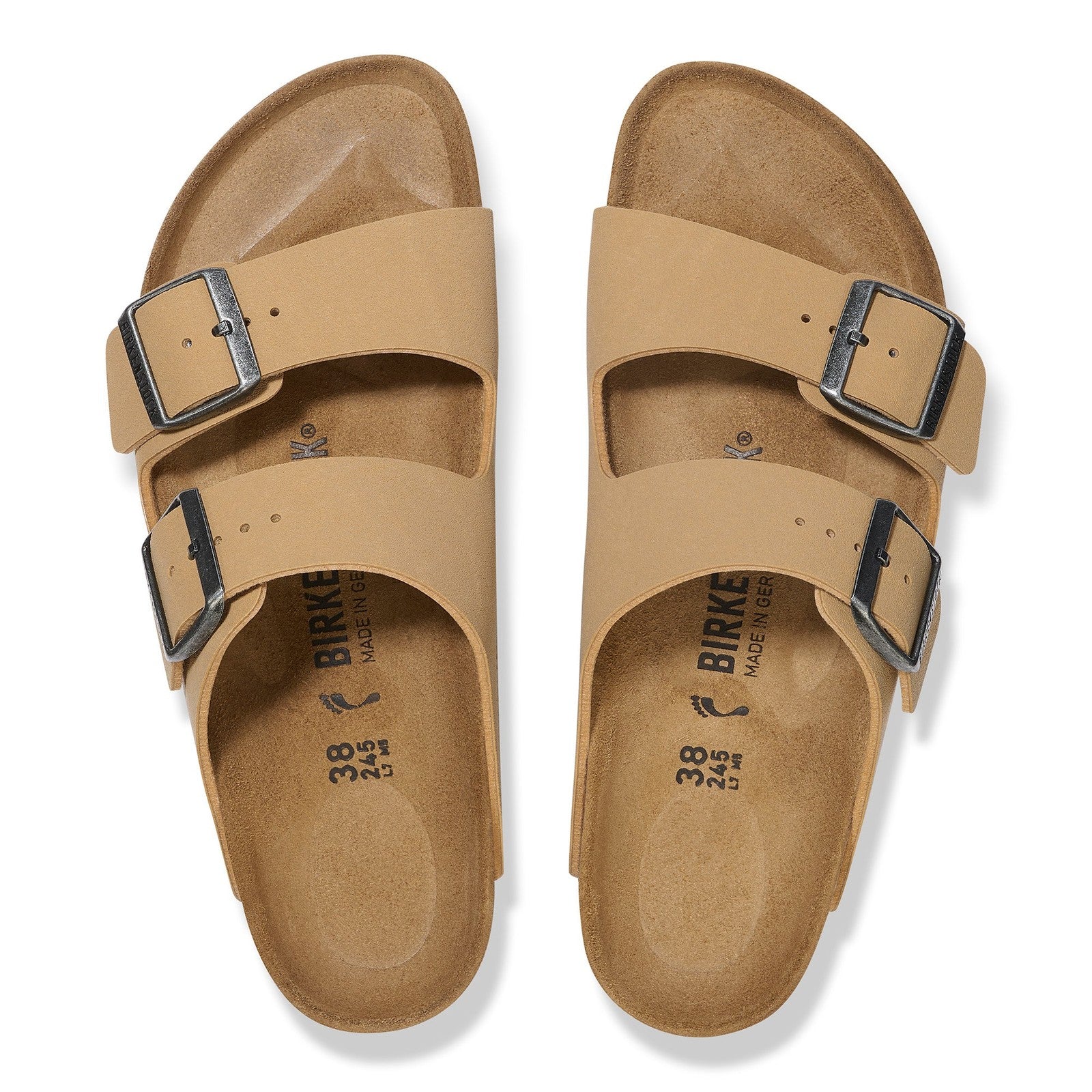 Birkenstock Arizona Latte Cream BirkiBuc Regular - 1029170 | Blue Heeler Boots