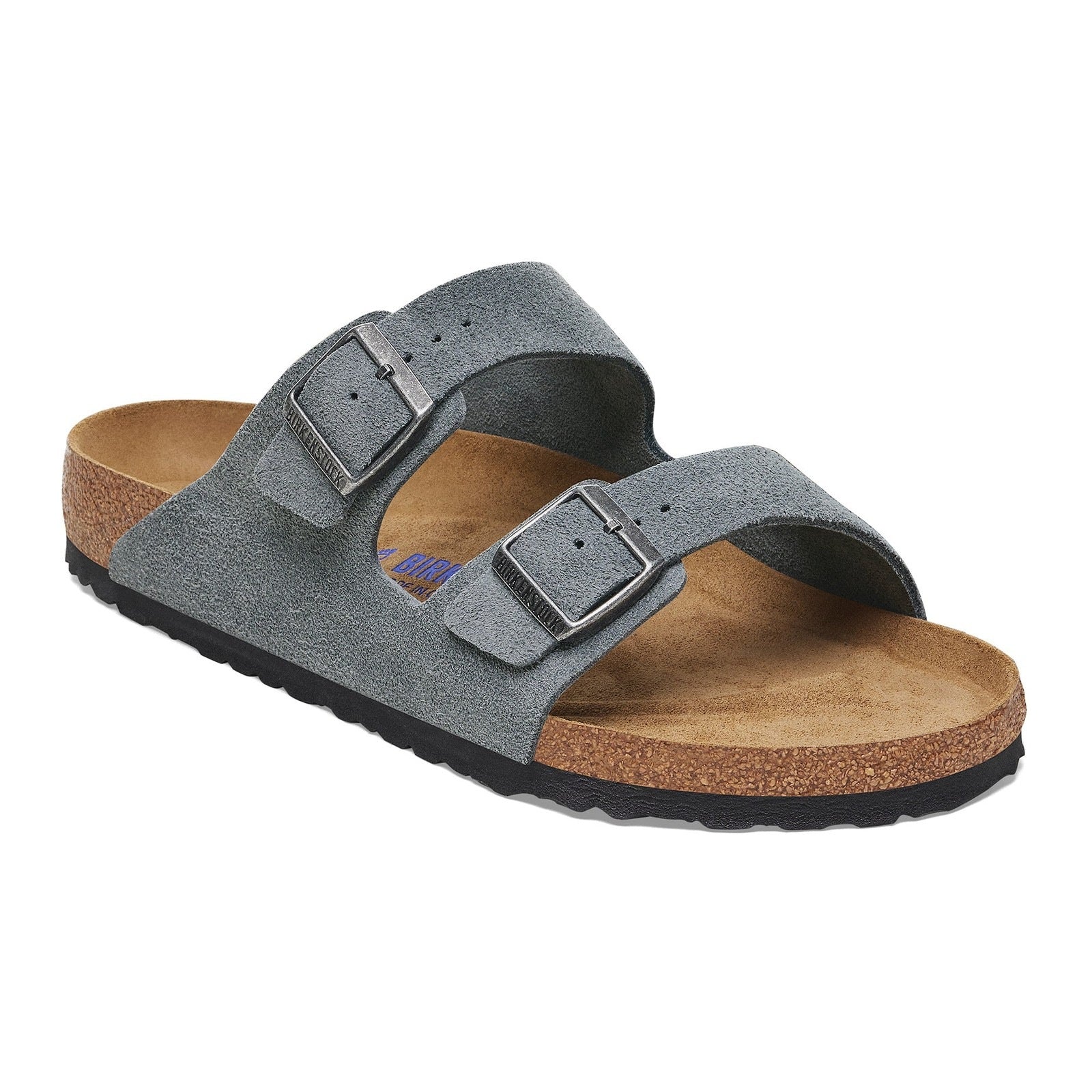 Birkenstock Arizona SFB Basalt Grey Suede Leather Regular - 1029790 | Blue Heeler Boots