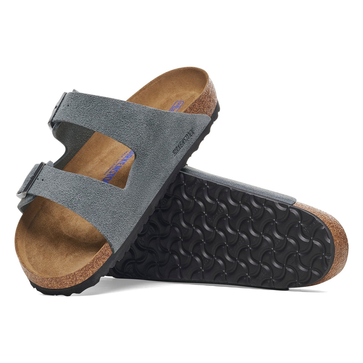 Birkenstock Arizona SFB Basalt Grey Suede Leather Regular - 1029790 | Blue Heeler Boots