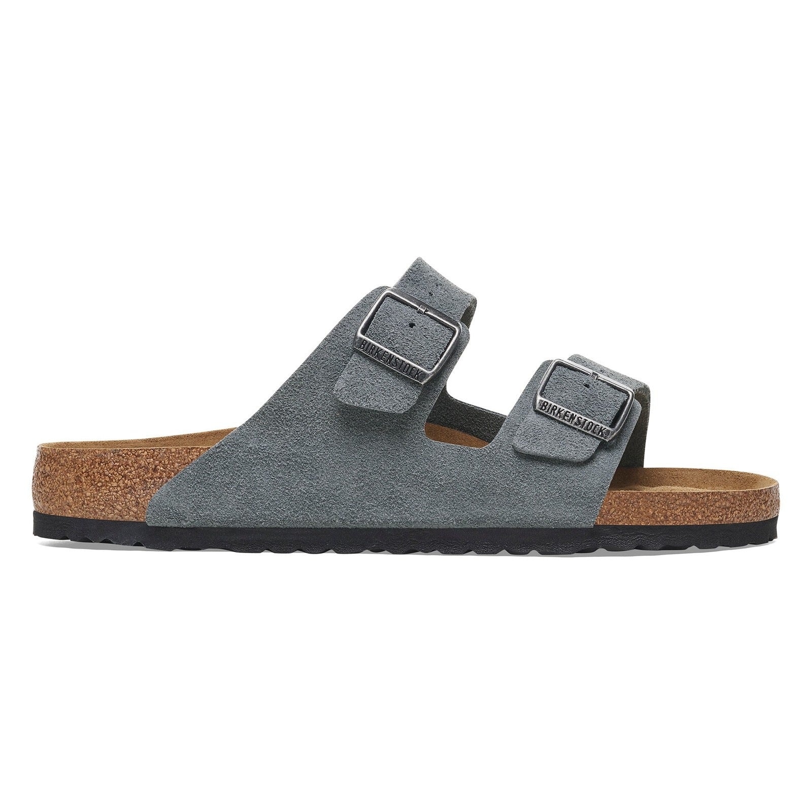 Birkenstock Arizona SFB Basalt Grey Suede Leather Regular - 1029790 | Blue Heeler Boots