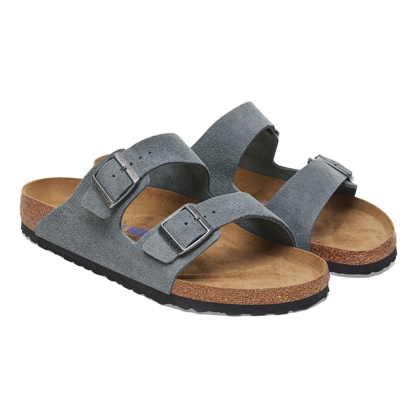 Birkenstock Arizona SFB Basalt Grey Suede Leather Regular - 1029790 | Blue Heeler Boots