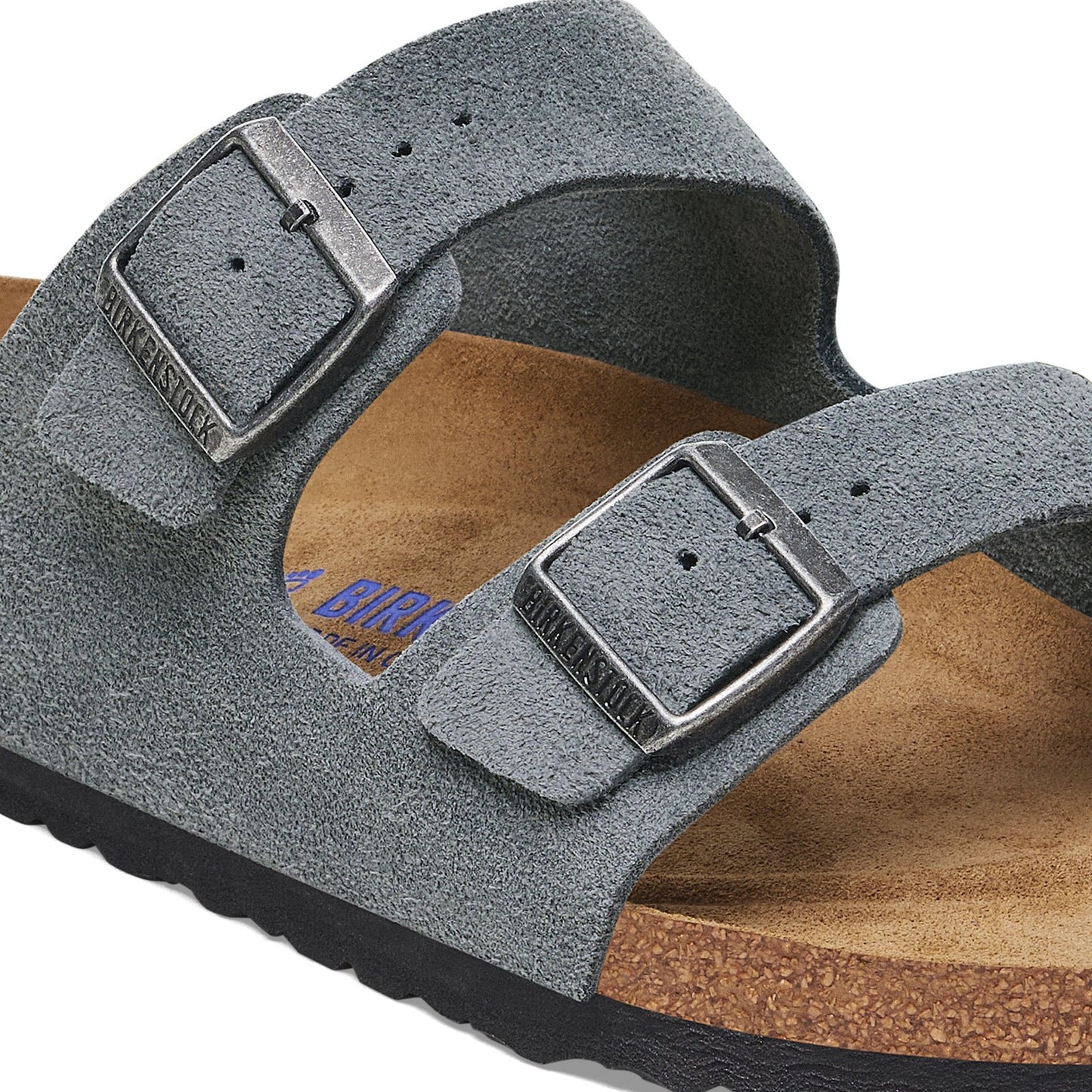 Birkenstock Arizona SFB Basalt Grey Suede Leather Regular - 1029790 | Blue Heeler Boots