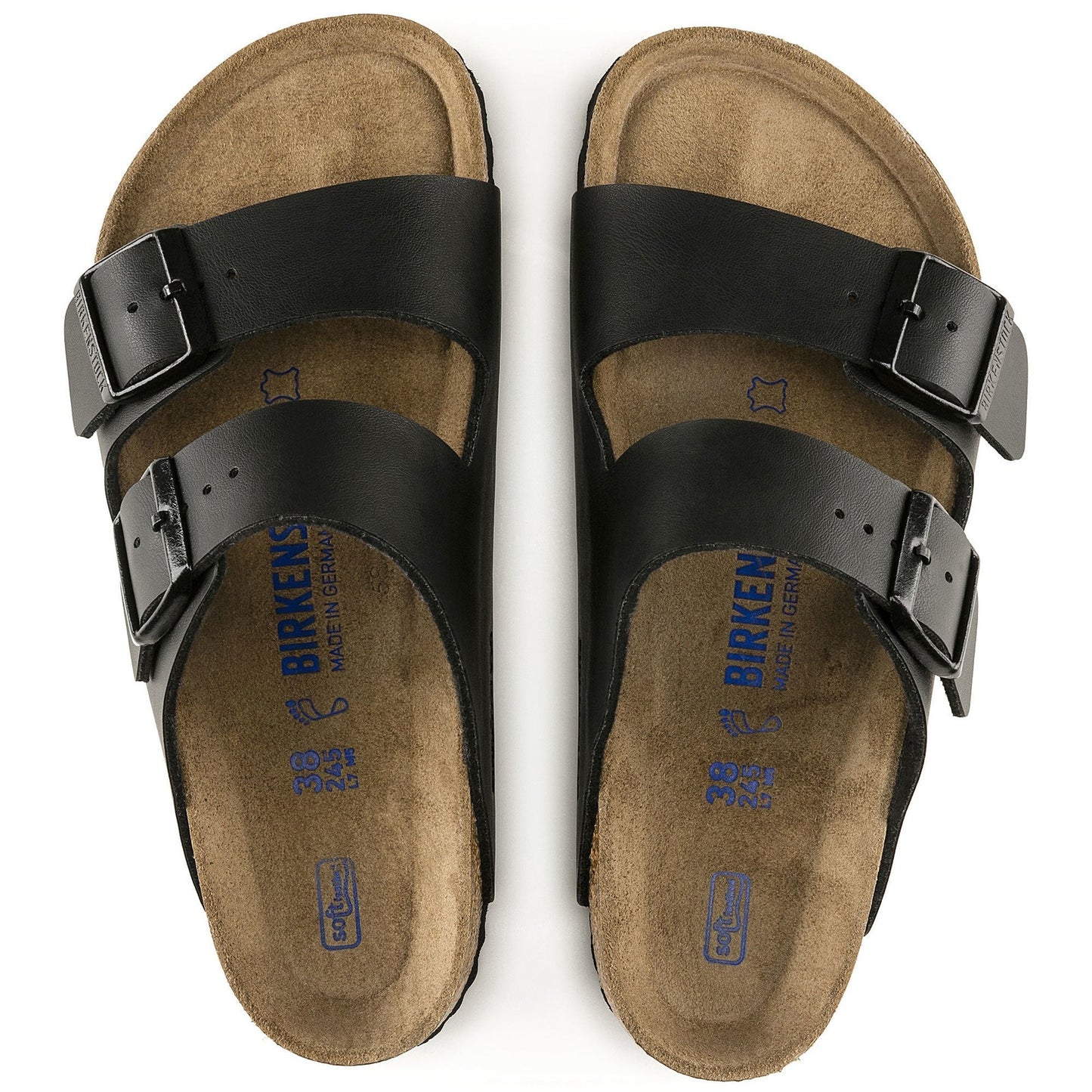 Birkenstock Arizona SFB Black Birko-Flor Regular - 551251 | Blue Heeler Boots
