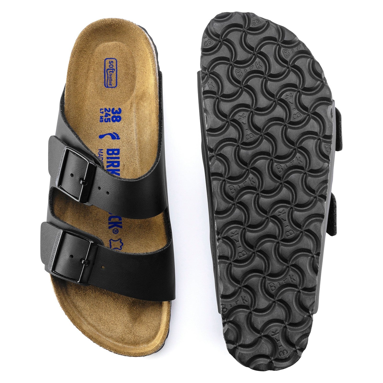 Birkenstock Arizona SFB Black Birko-Flor Regular - 551251 | Blue Heeler Boots