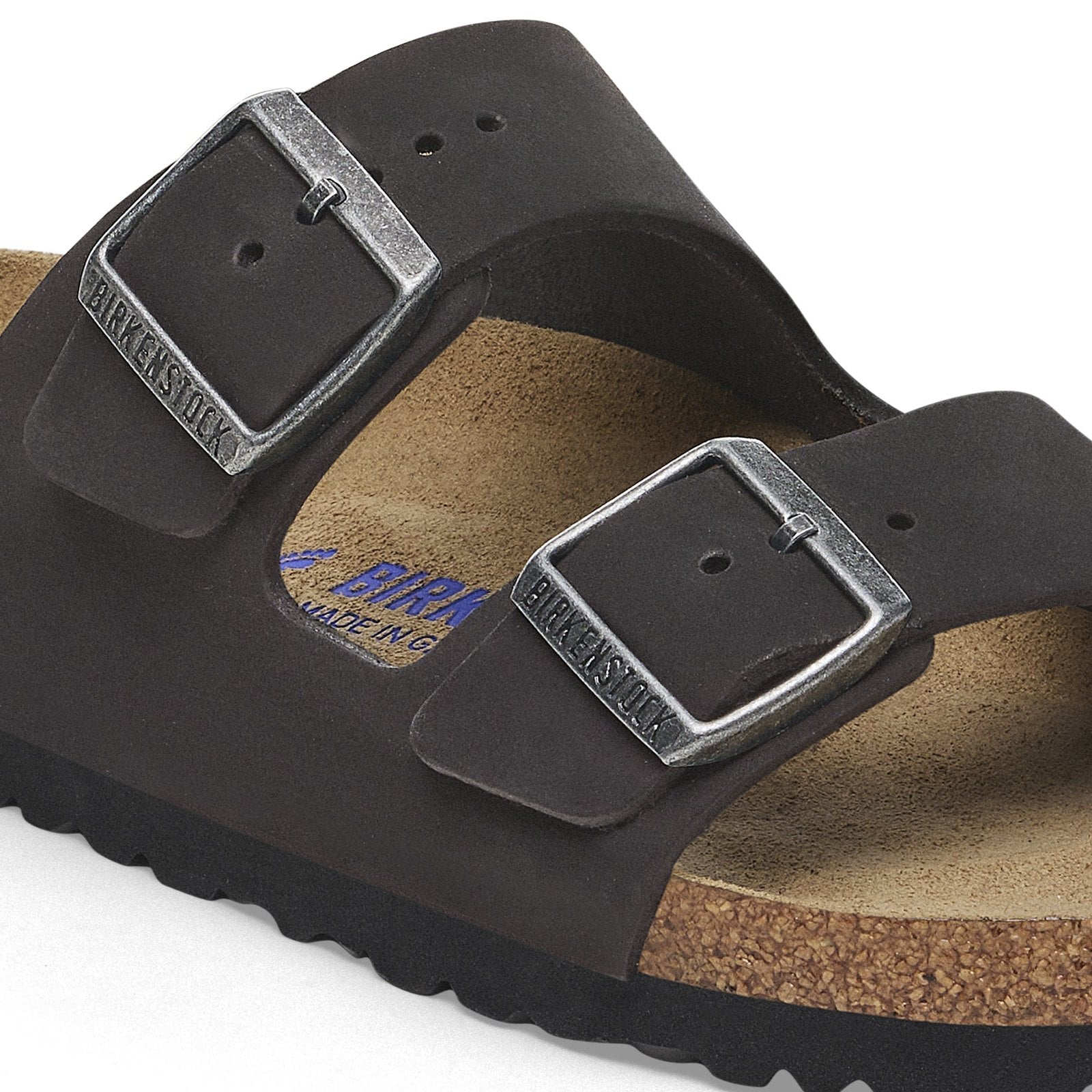 Birkenstock Arizona SFB Black Nubuck Leather Regular - 1019011 | Blue Heeler Boots