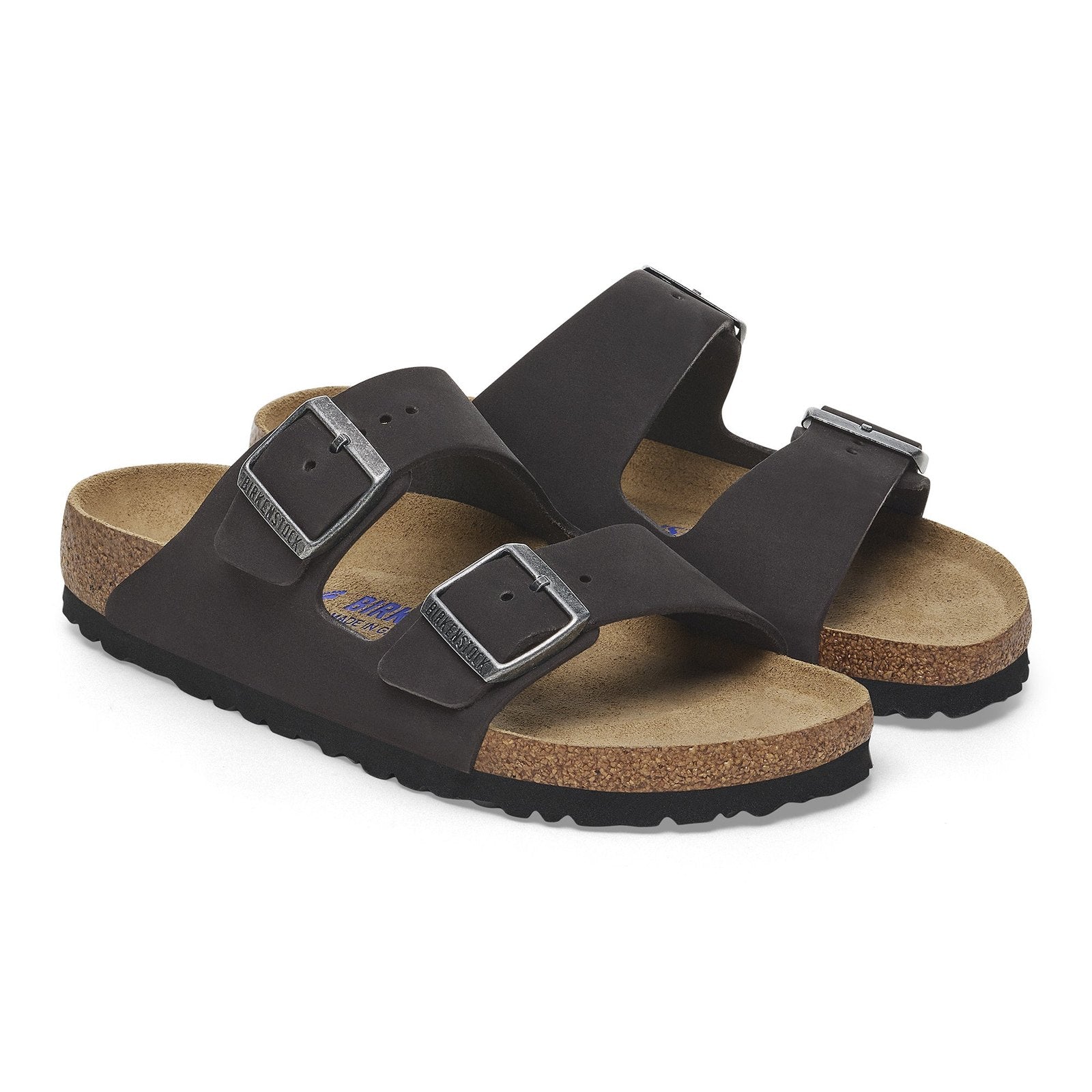 Birkenstock Arizona SFB Black Nubuck Leather Regular - 1019011 | Blue Heeler Boots