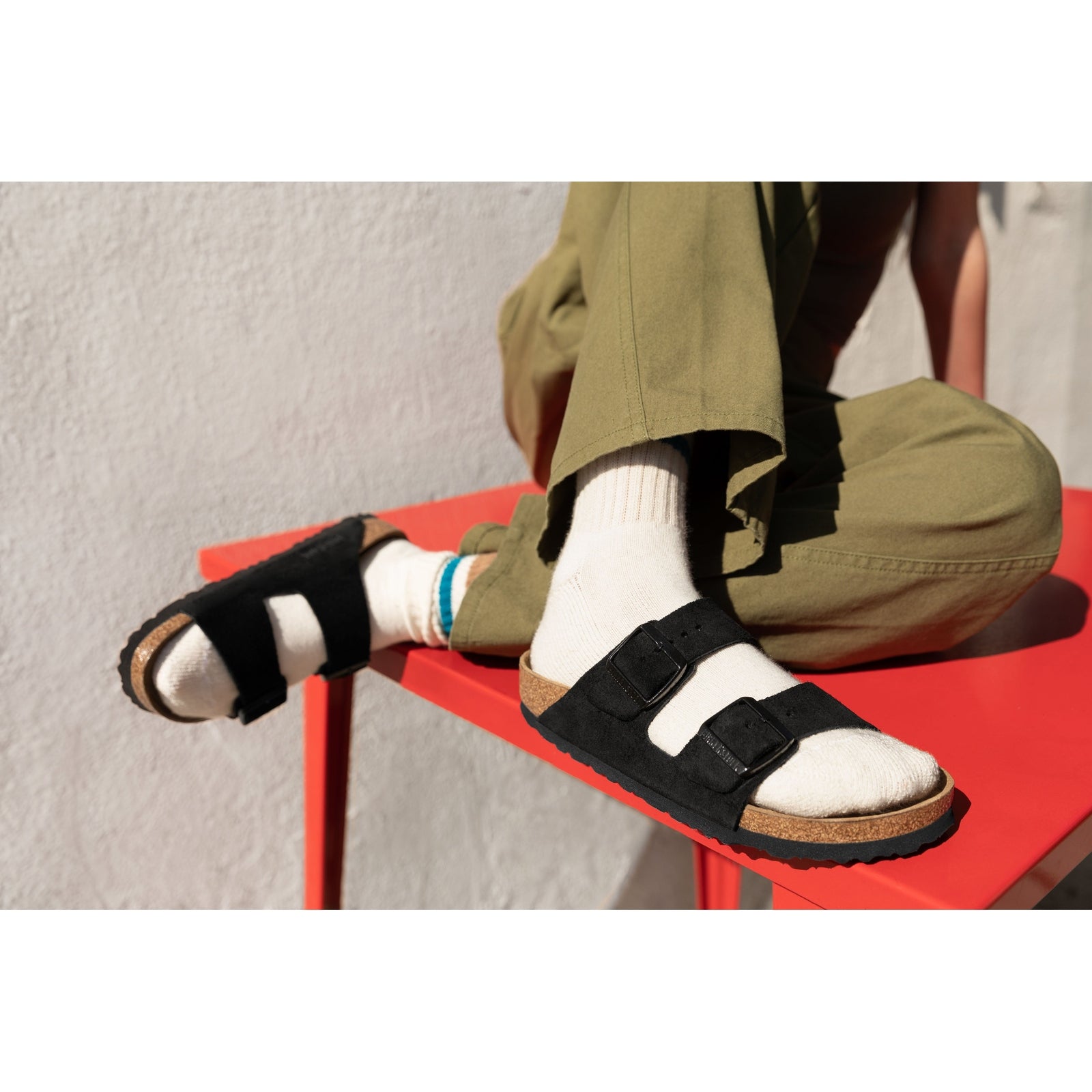 Birkenstock Arizona SFB Black Suede Leather Regular - 951321 | Blue Heeler Boots