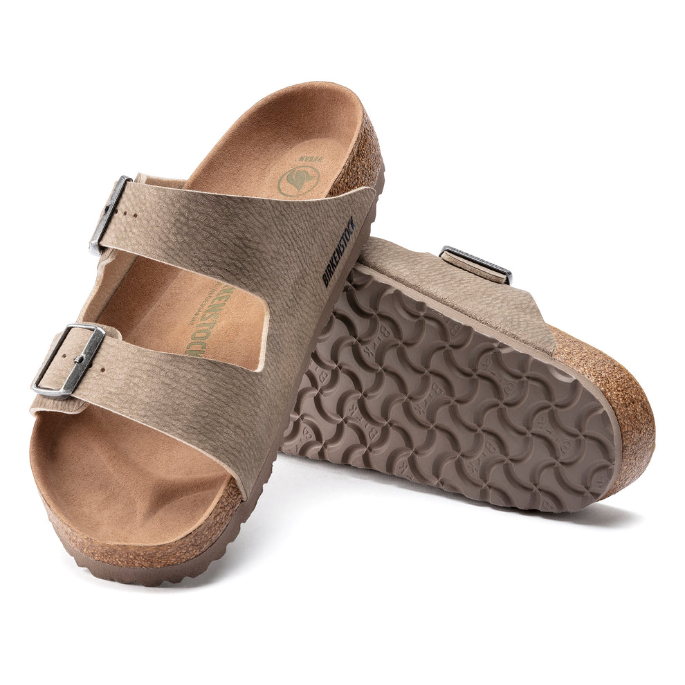 Birkenstock Arizona Vegan Desert Dust Grey Taupe Birko-Flor Regular - 1023036 | Blue Heeler Boots