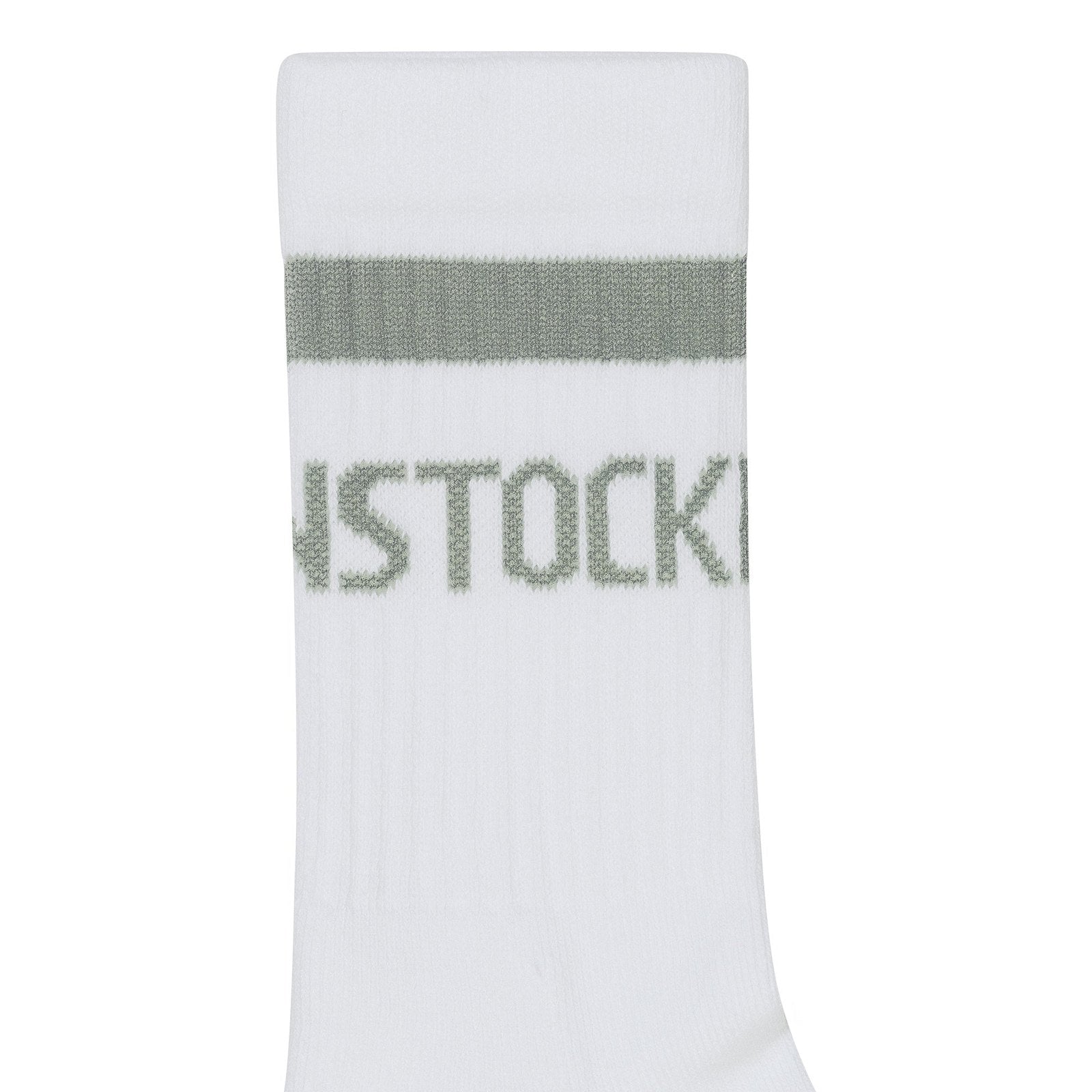Birkenstock Cotton Tennis Sock White/Pure Sage - 1029752 | Blue Heeler Boots