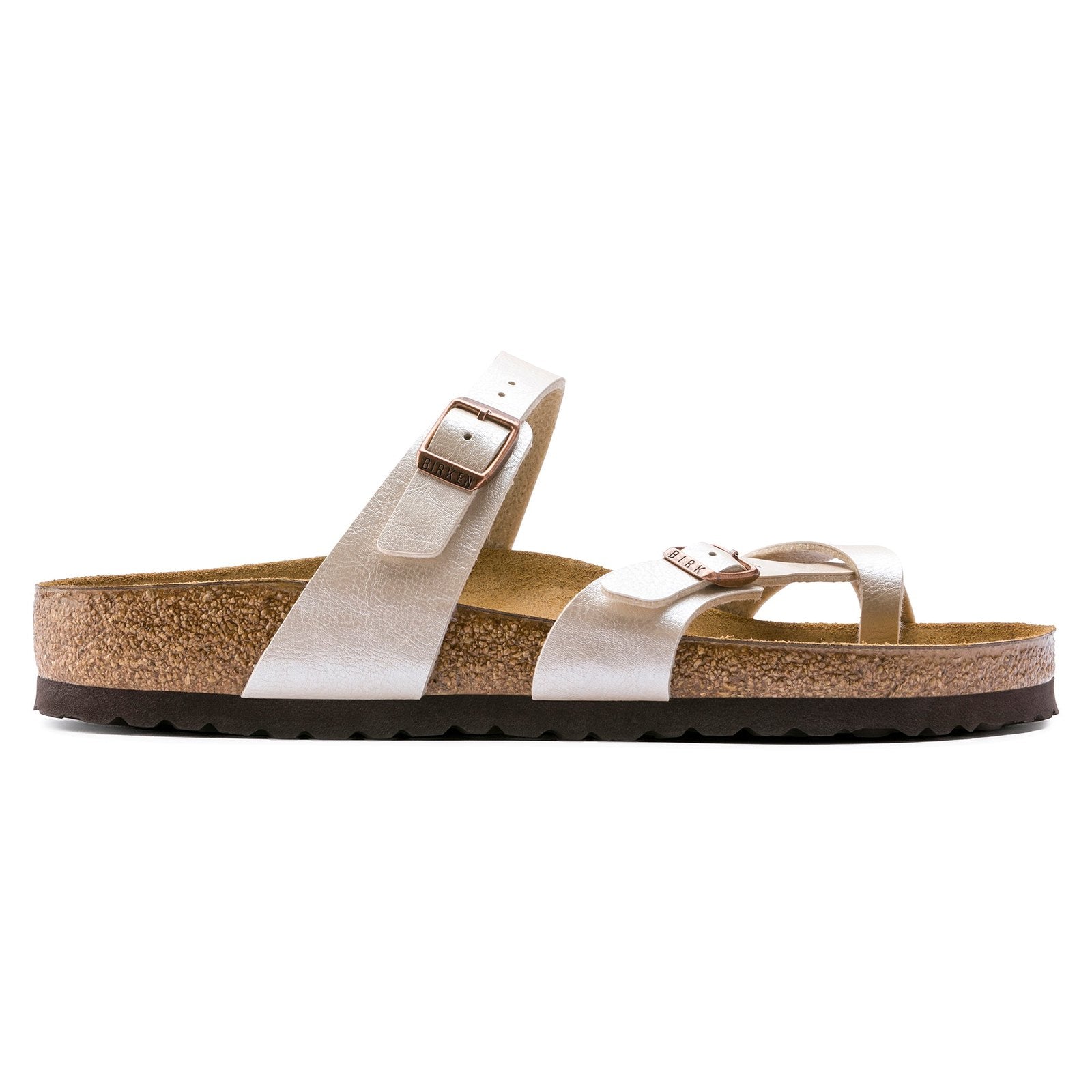 Birkenstock Mayari Graceful Pearl White Birko-Flor Regular - 071661 | Blue Heeler Boots