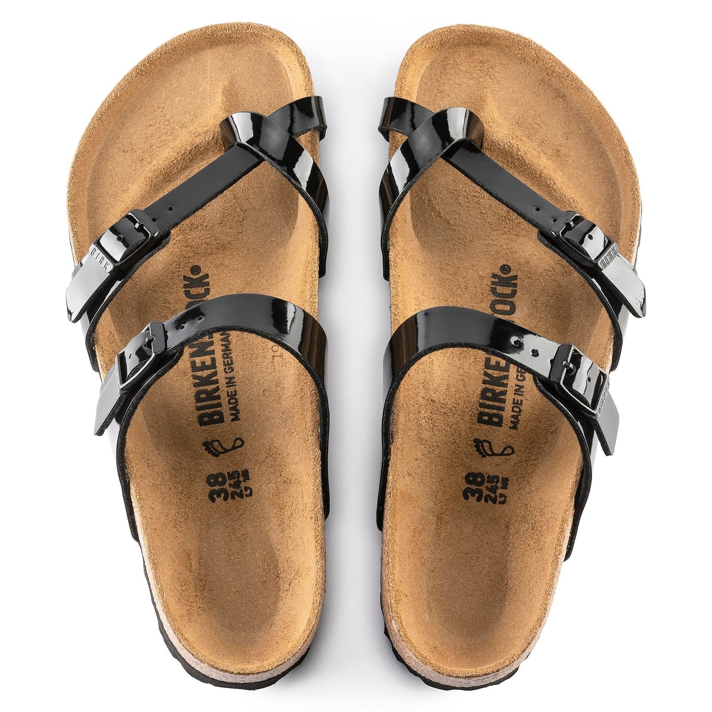 Birkenstock Mayari Patent Black Birko-Flor Narrow - 071093 | Blue Heeler Boots