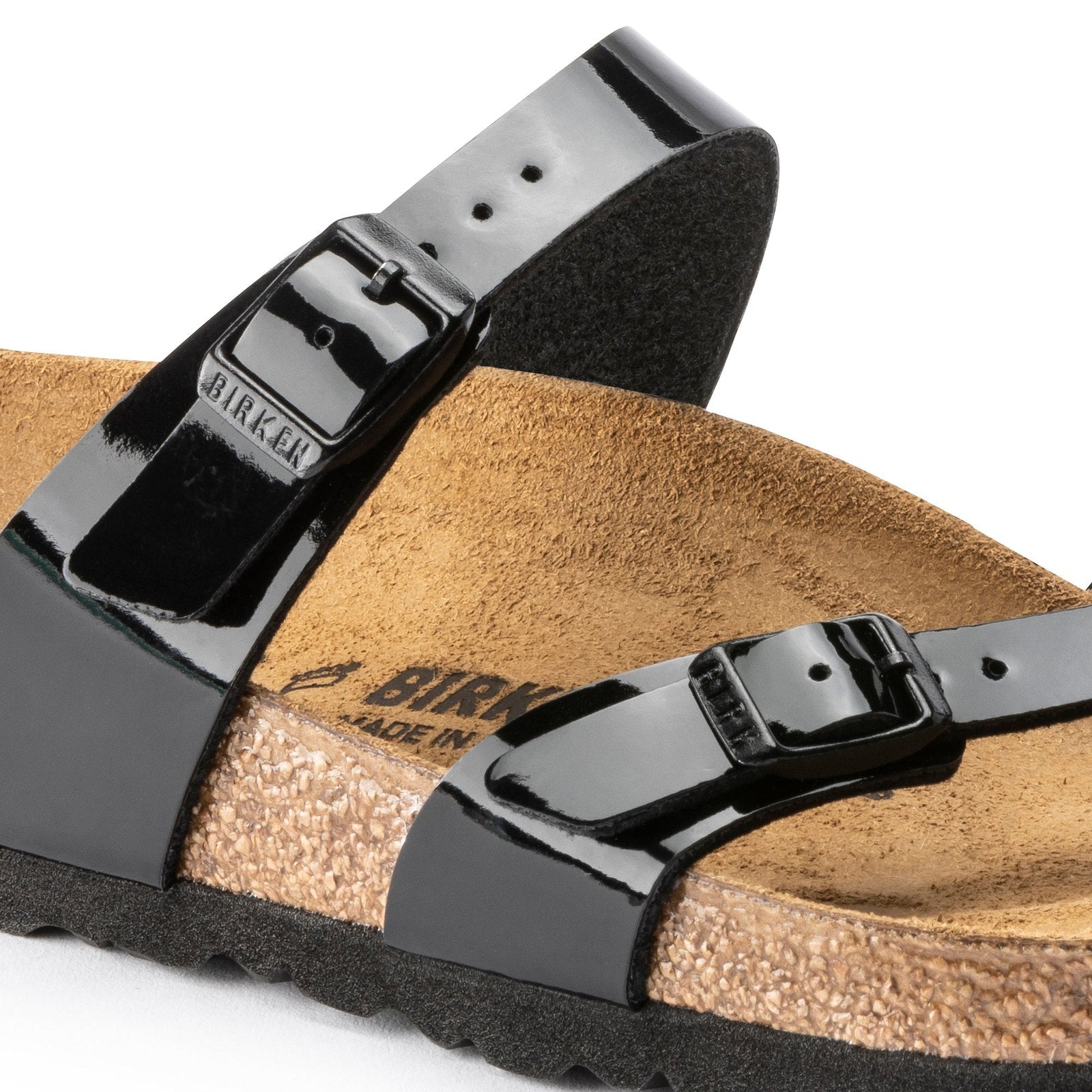 Birkenstock Mayari Patent Black Birko-Flor Narrow - 071093 | Blue Heeler Boots