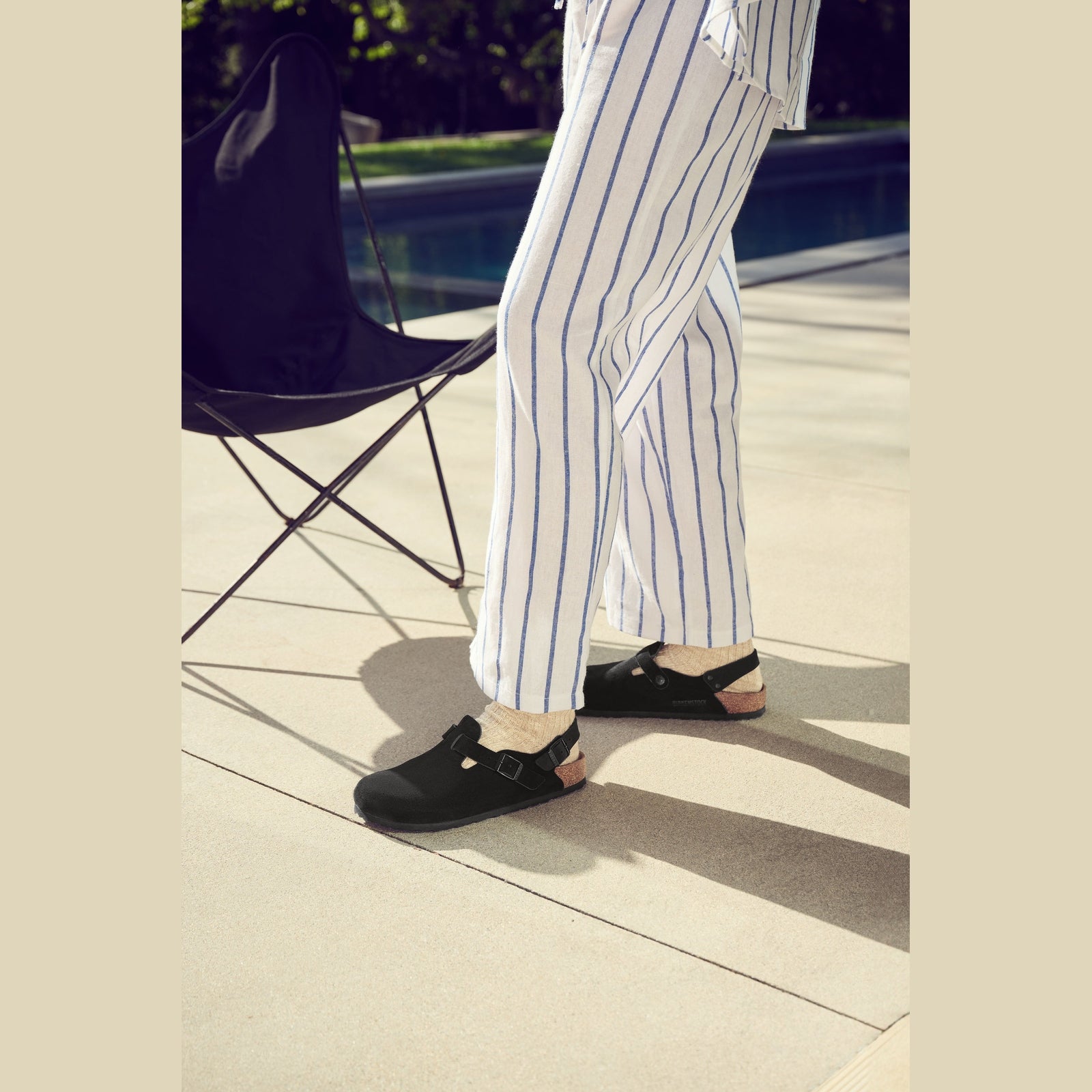 Birkenstock Tokio Black Suede Leather Regular - 1028337 | Blue Heeler Boots