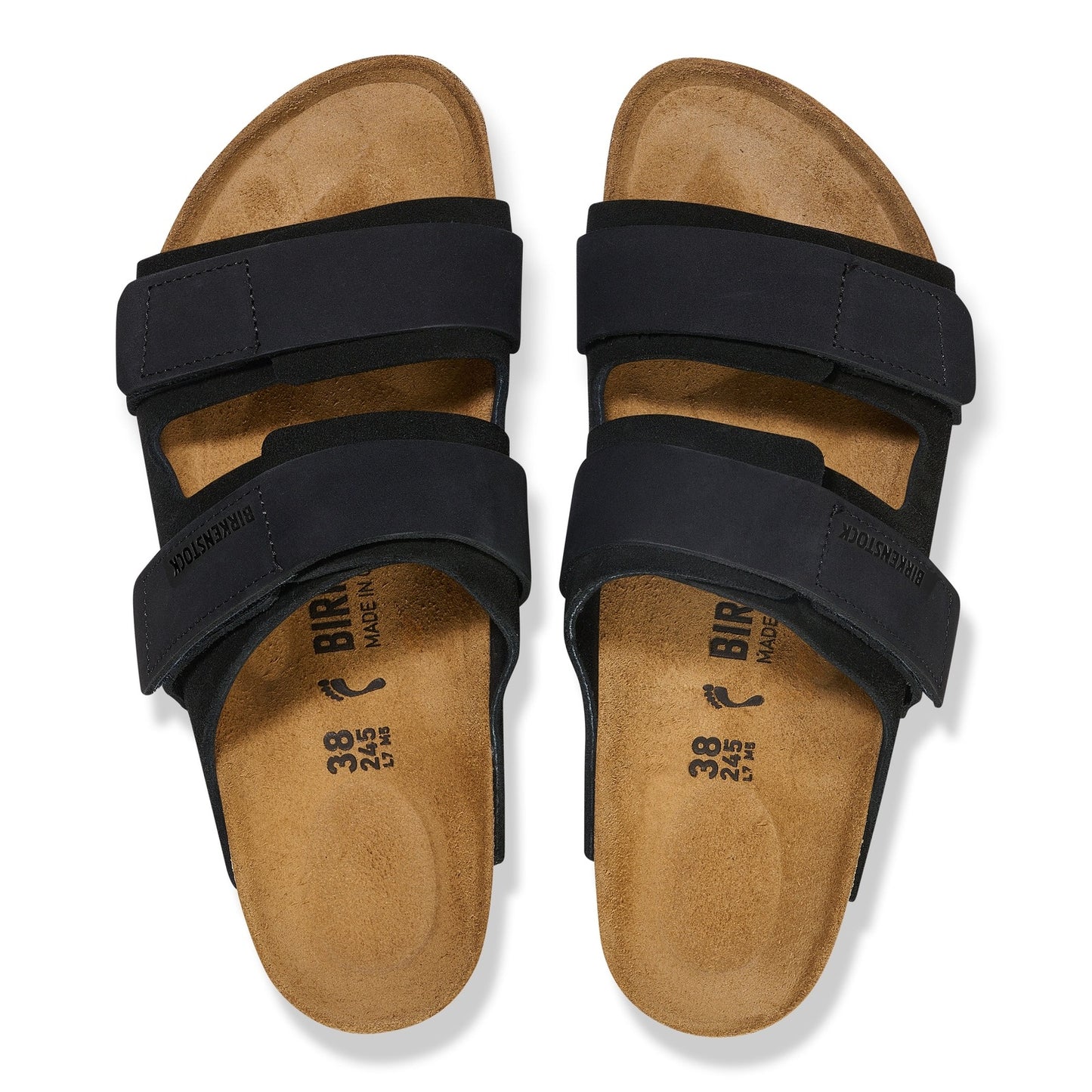 Birkenstock Uji Black Suede/Nubuck Leather Regular - 1024810 | Blue Heeler Boots