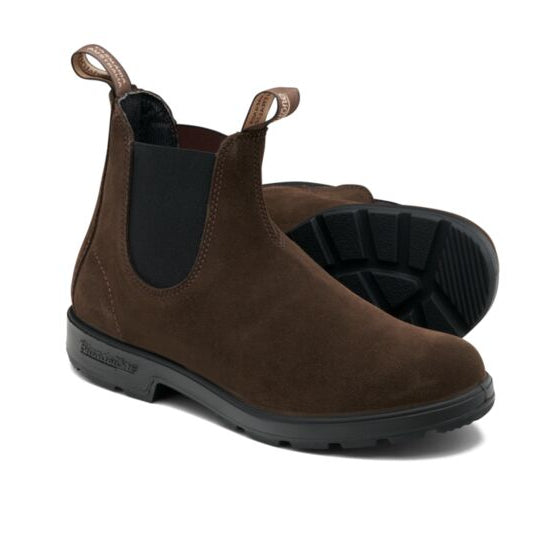 Blundstone Chocolate Brown Suede Elastic Side Boot - 2410 | Blue Heeler Boots