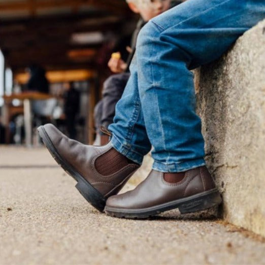 Blundstone Kids Chelsea Elastic Side Boots Chestnut Brown 630