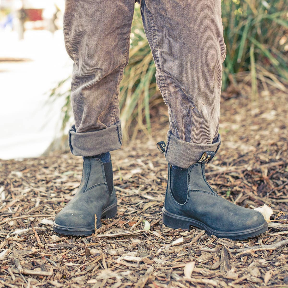 Blundstone Kids Rustic Black Elastic Side Boot 1325