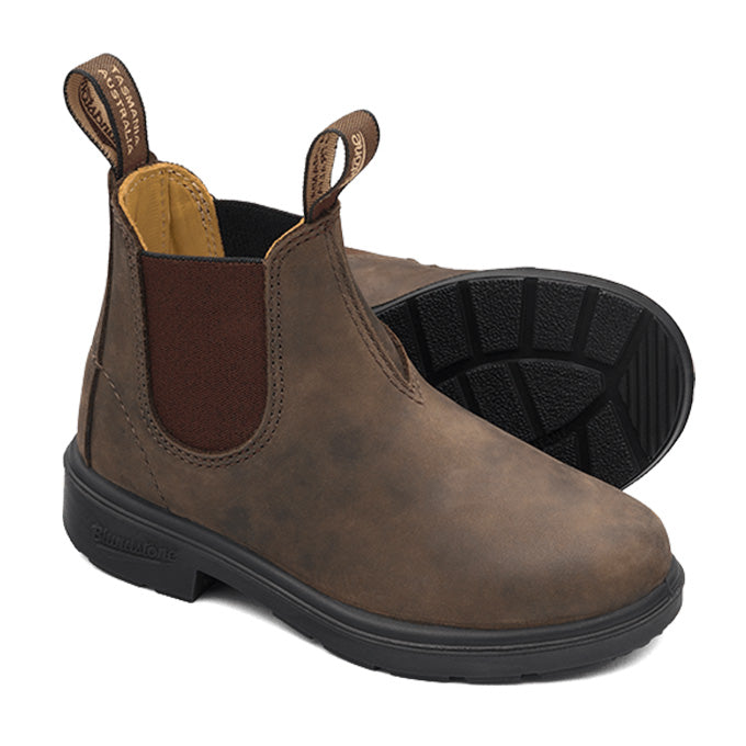 Blundstone Kids Rustic Brown Chelsea Elastic Side Boot 565