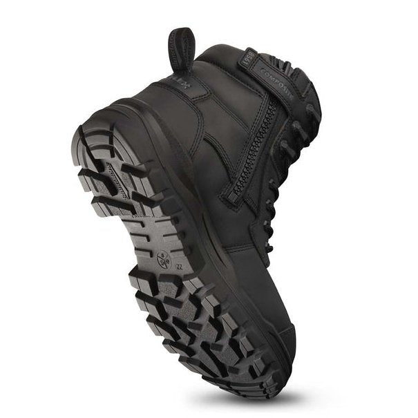 Blundstone RotoFlex Black Water-Resistant Zip Side Safety Boot - 8561 | Blue Heeler Boots