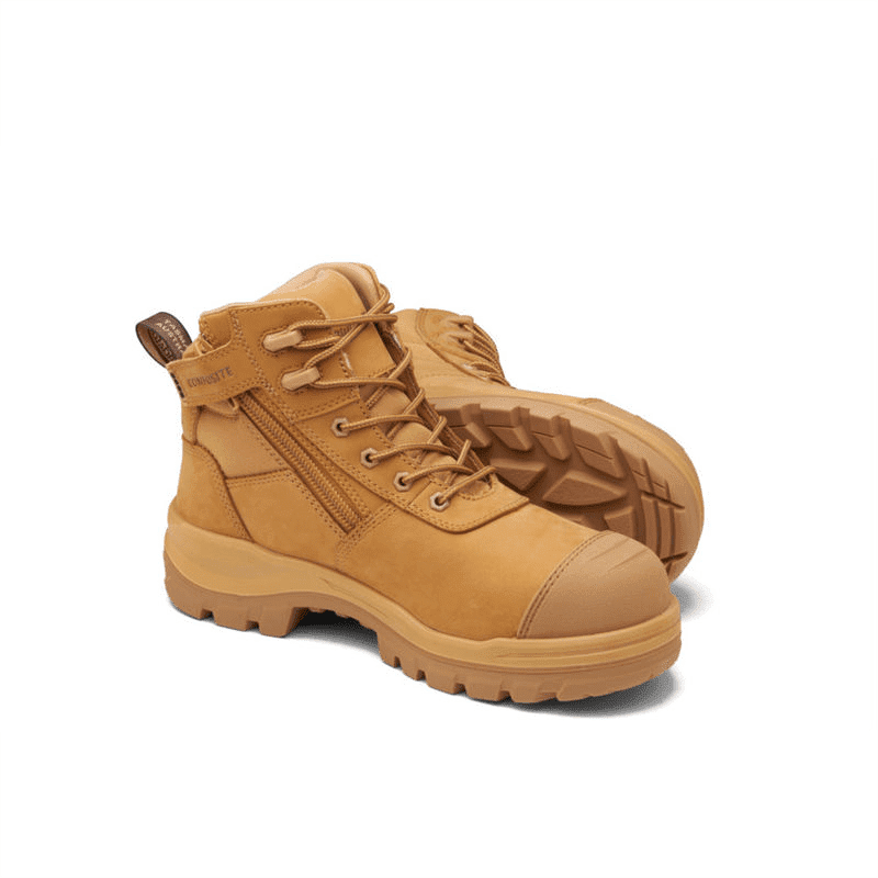 RotoFlex Wheat Water-Resistant Nubuck Safety Boot - 8550 | Blue Heeler Boots