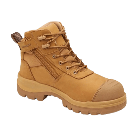 RotoFlex Wheat Water-Resistant Nubuck Safety Boot - 8550 | Blue Heeler Boots
