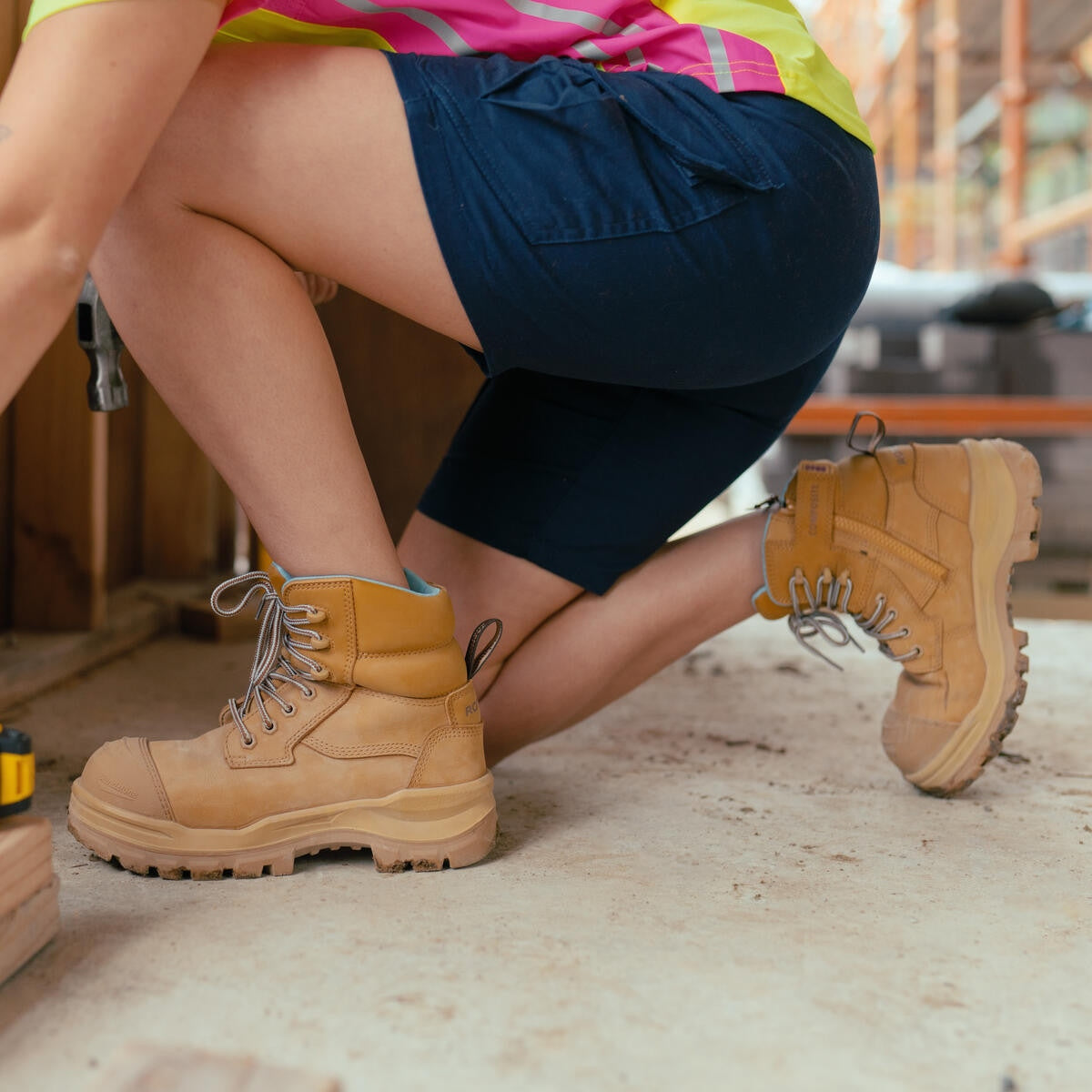 Blundstone RotoFlex Wheat Water Resistant Nubuck Zip Side Women s