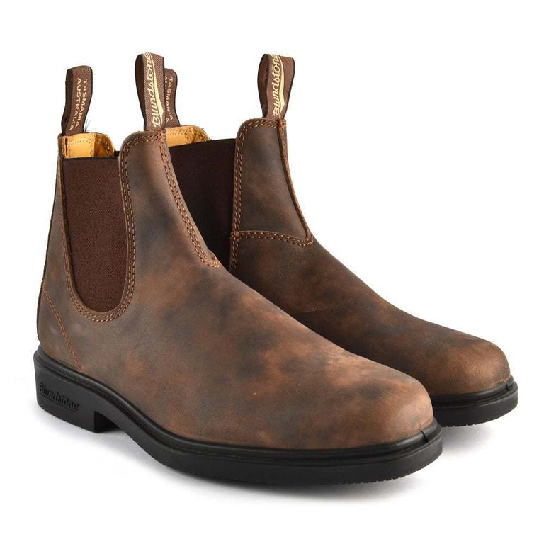 Blundstone Rustic Chelsea Brown Elastic Side Dress Boot 1306