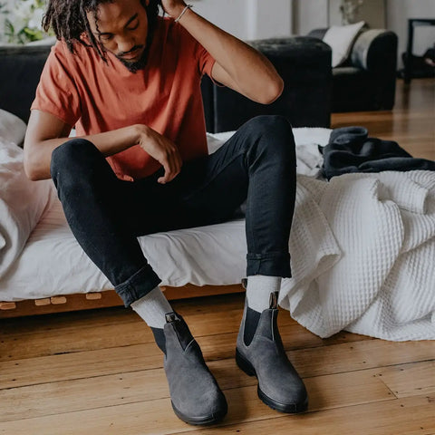 Gray 2025 suede booties