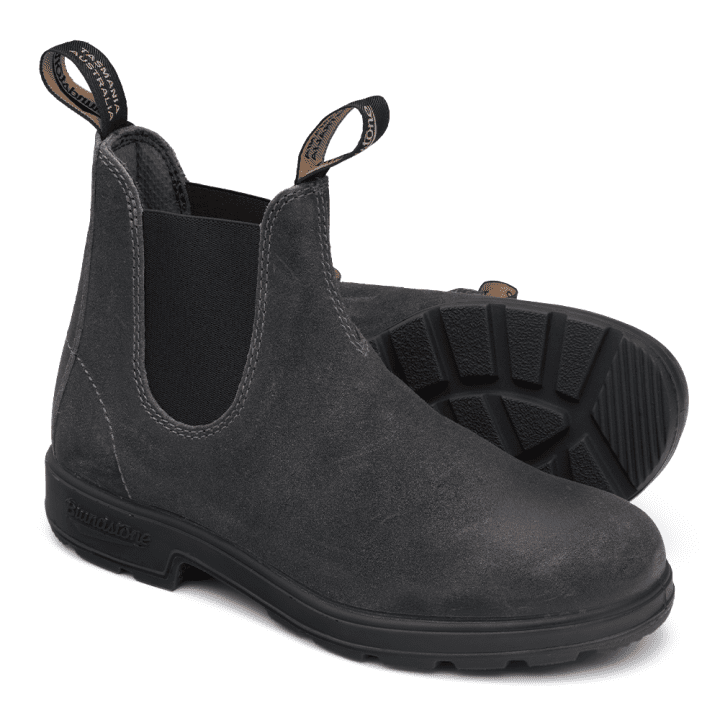 Blundstone Steel Grey Suede Elastic Side Boot 1910 | Blue Heeler Boots