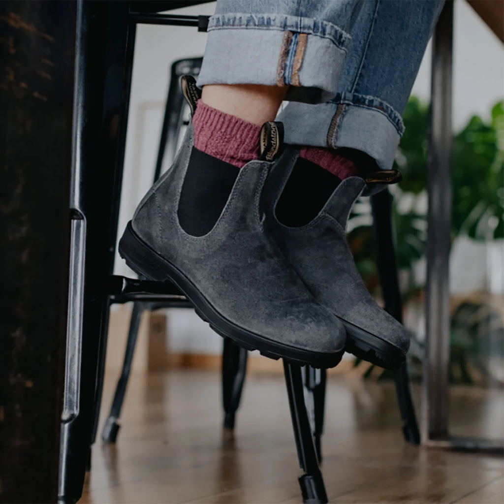 Gray suede booties outlet women's