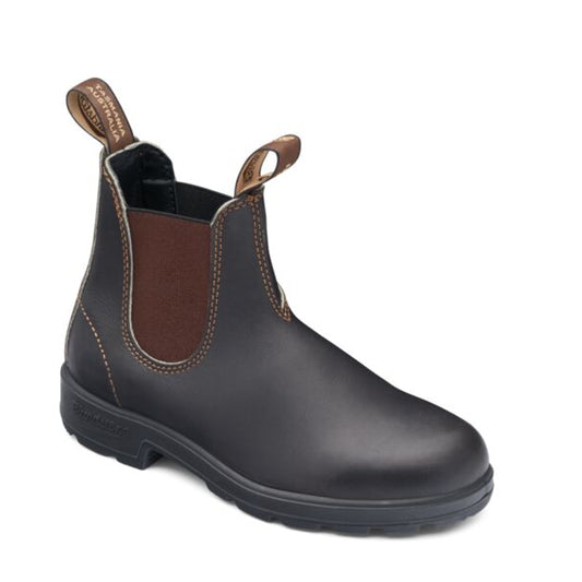 Blundstone Stout Brown Elastic Side Boot 500 | Blue Heeler Boots