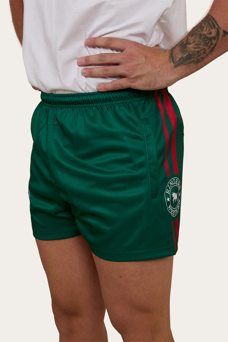 Ringers & Western Ringers Mens Footy Short - Lake Green - 123049RW | Blue Heeler Boots