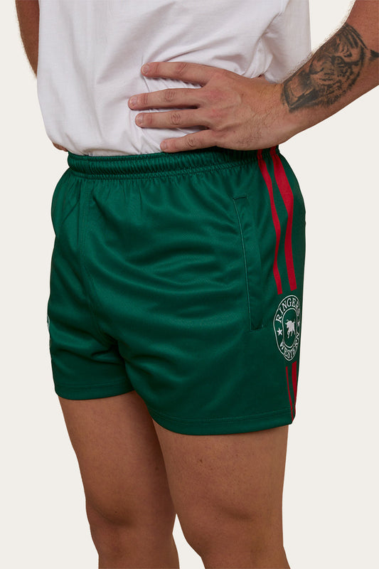 Ringers & Western Ringers Mens Footy Short - Lake Green - 123049RW | Blue Heeler Boots