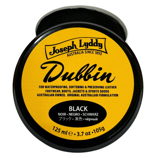 Joseph Lyddy Dubbin, Black 125ml - JL0913125 | Blue Heeler Boots