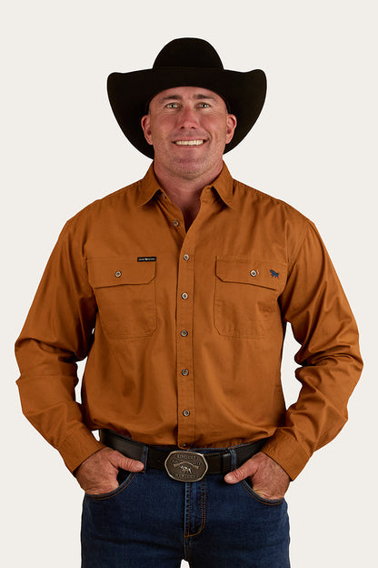 Ringers Western King River Full Button Work Shirt Tobacco - 171110001 | Blue Heeler Boots