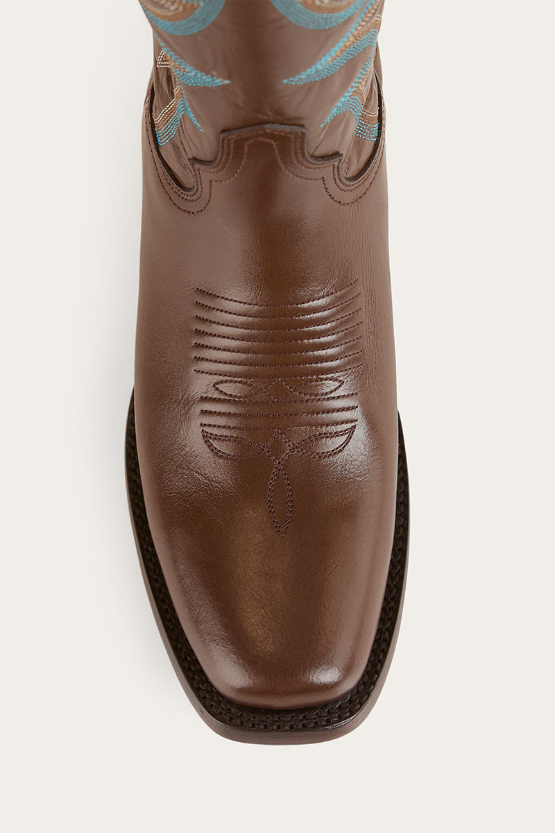 Ringers & Western Longreach Womens Cuban Heel Boot Tan - 519250104 | Blue Heeler Boots